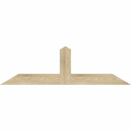 Ekena Millwork Portland Rough Sawn Timber Gable Bracket, Douglas Fir, 48"W x 14"H x 2"D x 4"F, 7/12 Pitch GBW048X14X0204POR00RDF